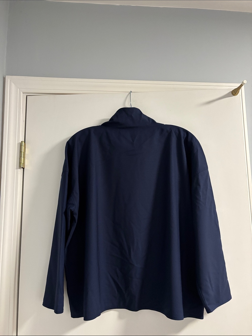 Women's Navy Club Monaco Funnel Neck Sweater - Picture 4 of 4